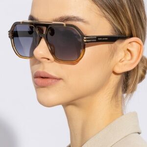 Marc Jacobs Gradient Black and Tan Sunglasses